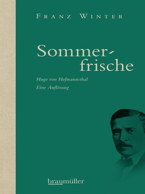 cover image of Sommerfrische